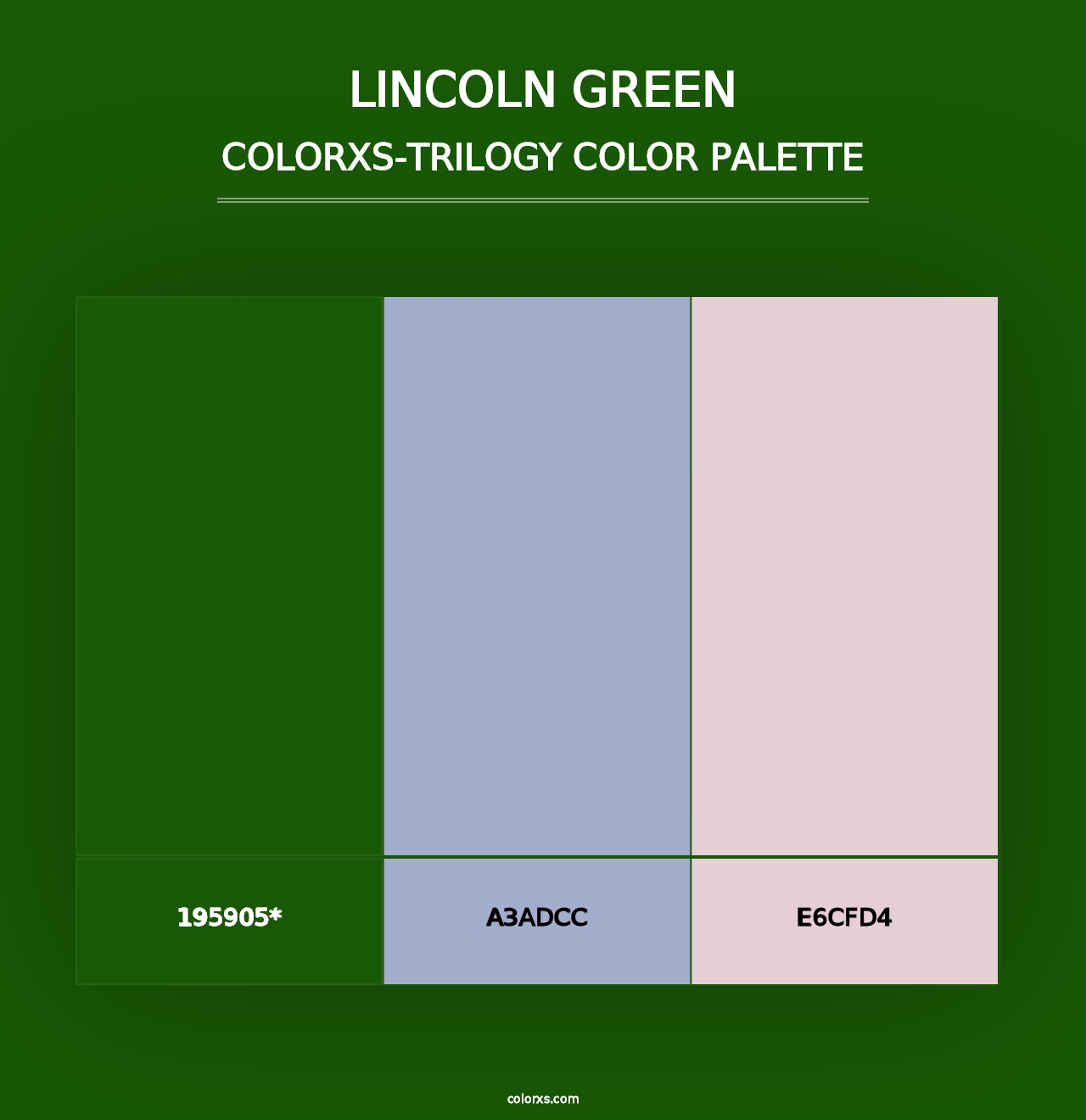 Lincoln Green - Colorxs Trilogy Palette