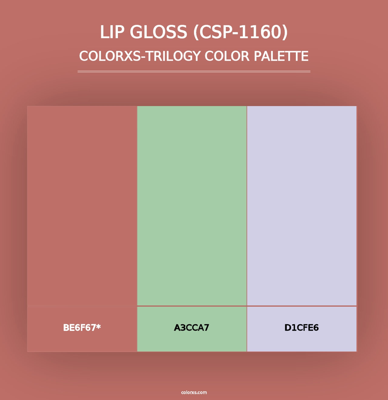 Lip Gloss (CSP-1160) - Colorxs Trilogy Palette