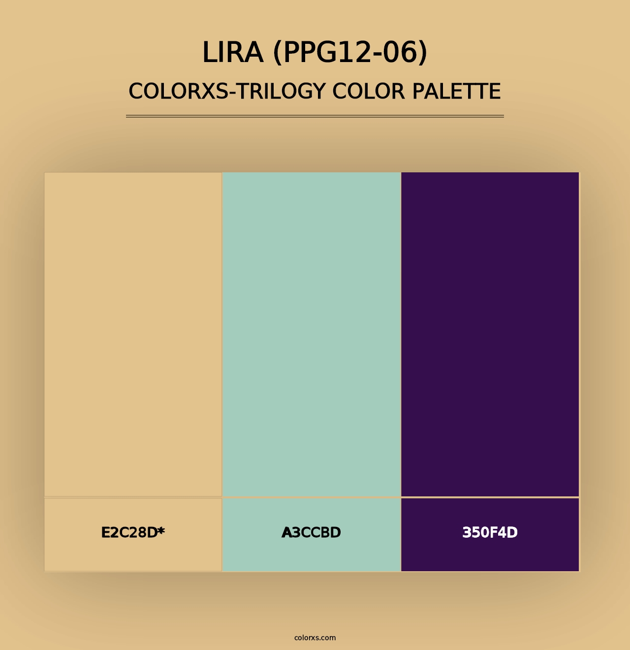 Lira (PPG12-06) - Colorxs Trilogy Palette