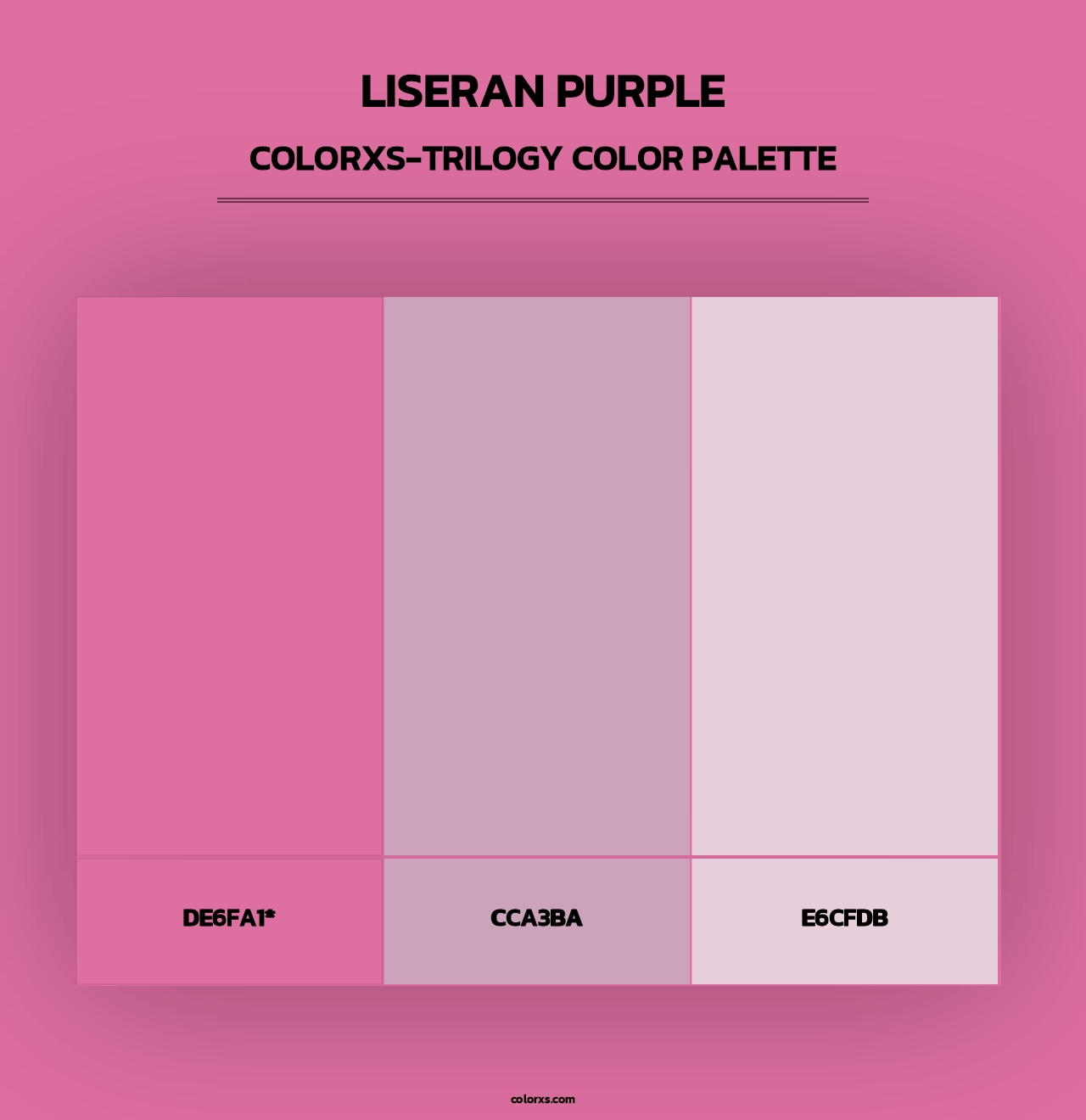 Liseran Purple - Colorxs Trilogy Palette