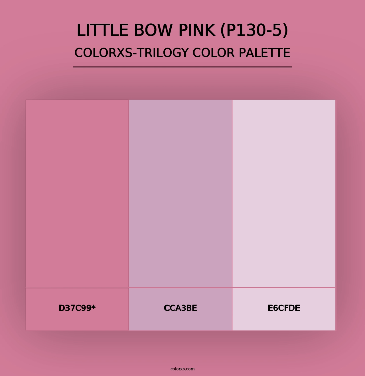 Little Bow Pink (P130-5) - Colorxs Trilogy Palette