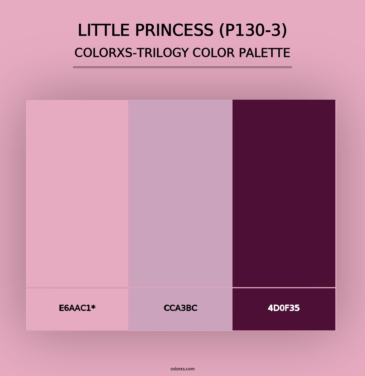 Little Princess (P130-3) - Colorxs Trilogy Palette