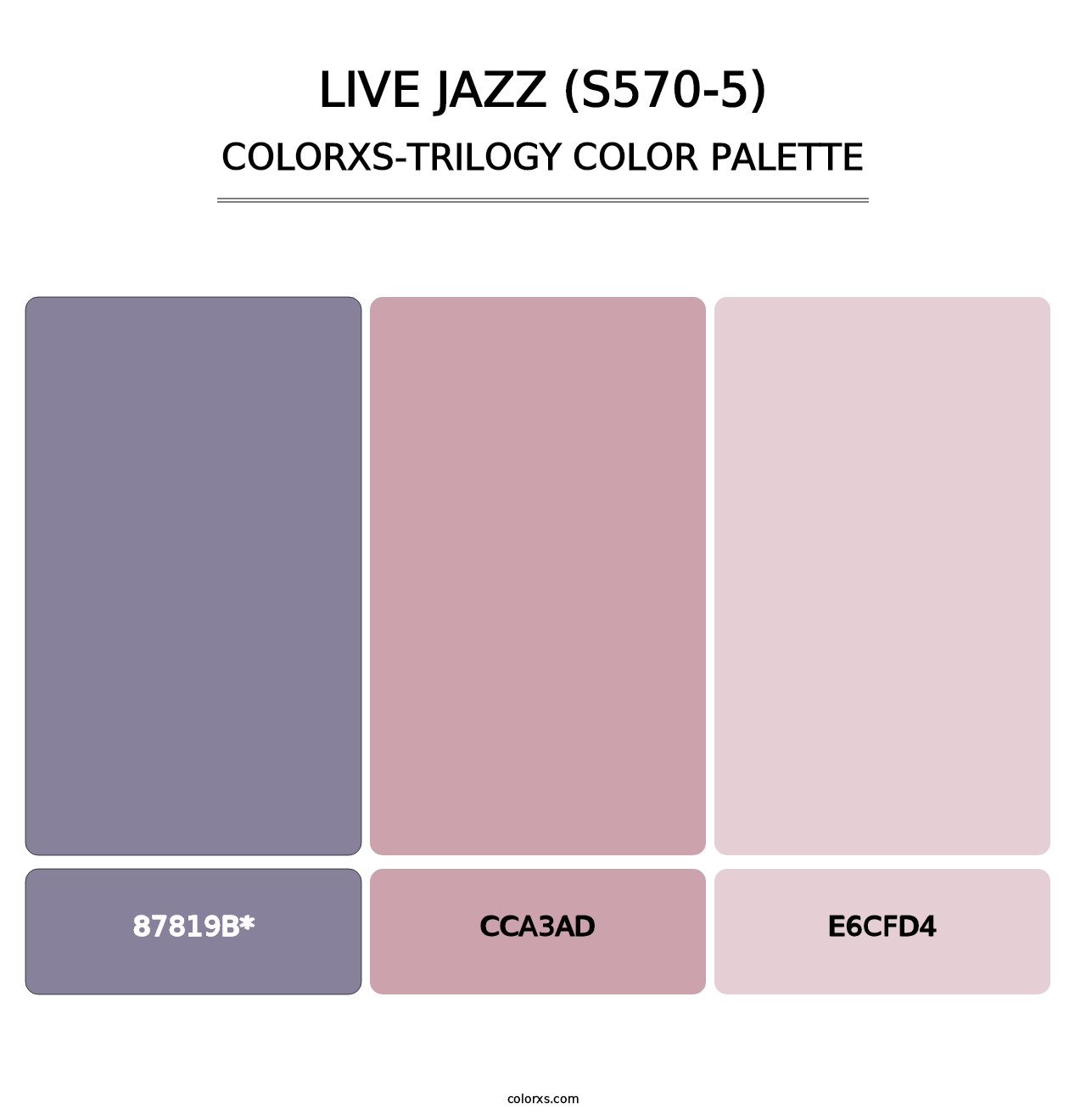 Live Jazz (S570-5) - Colorxs Trilogy Palette