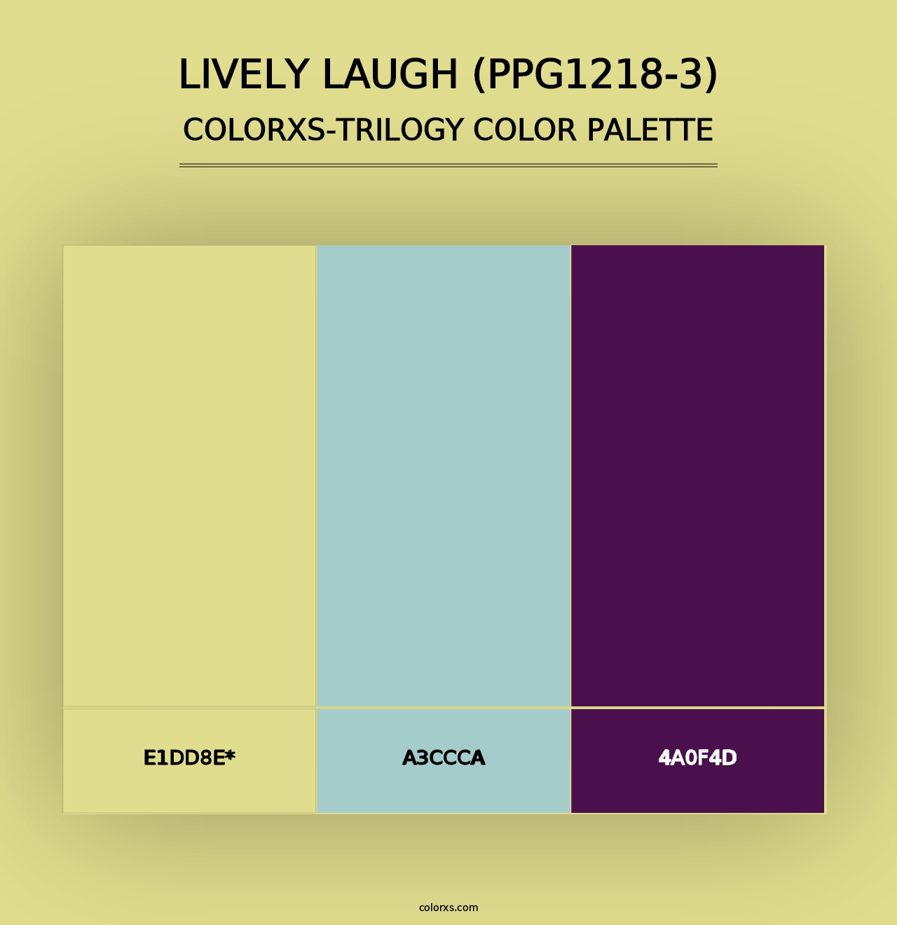 Lively Laugh (PPG1218-3) - Colorxs Trilogy Palette