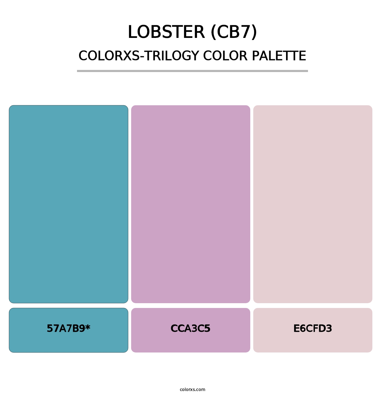 Lobster (CB7) - Colorxs Trilogy Palette