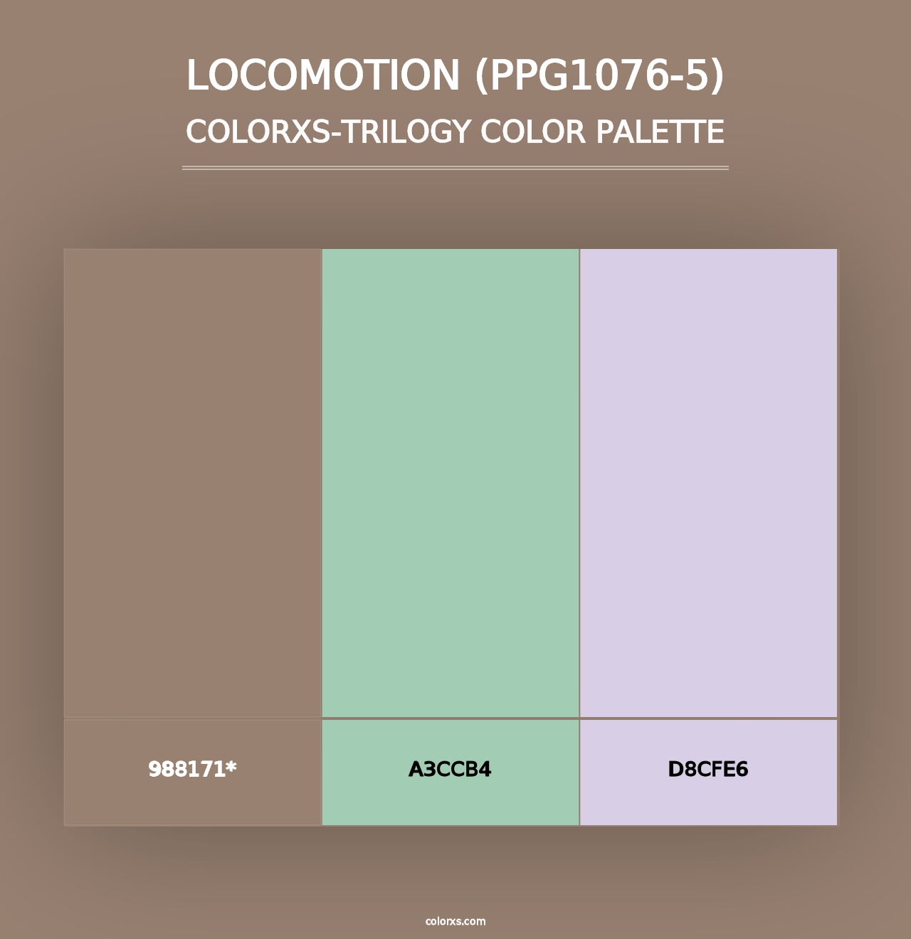 Locomotion (PPG1076-5) - Colorxs Trilogy Palette