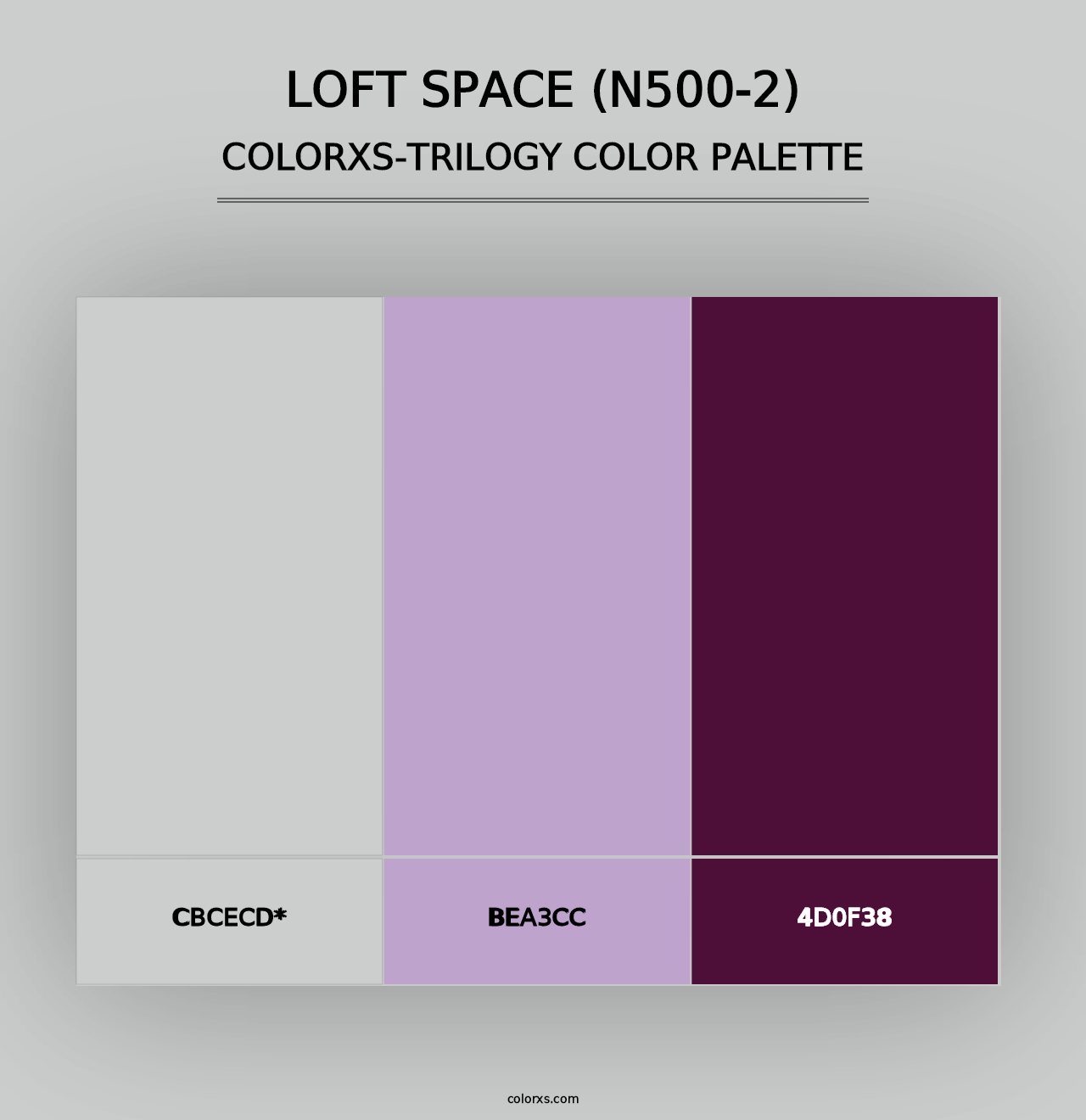 Loft Space (N500-2) - Colorxs Trilogy Palette