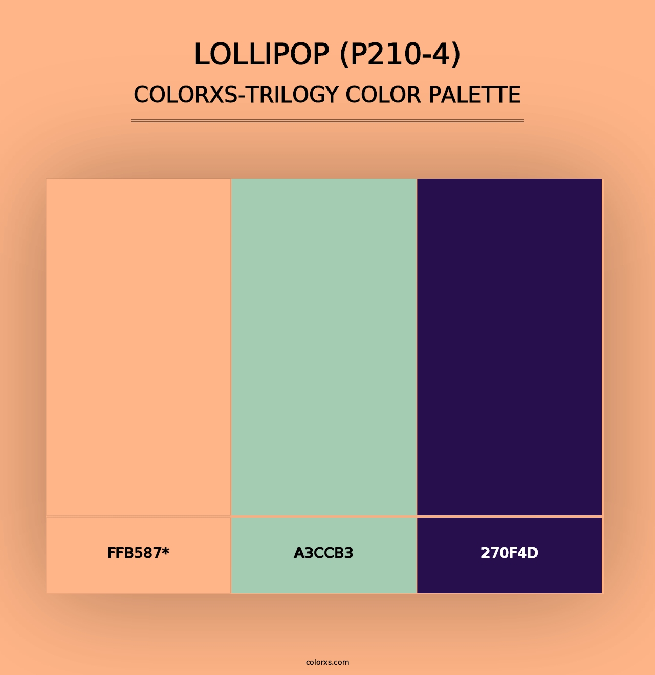 Lollipop (P210-4) - Colorxs Trilogy Palette