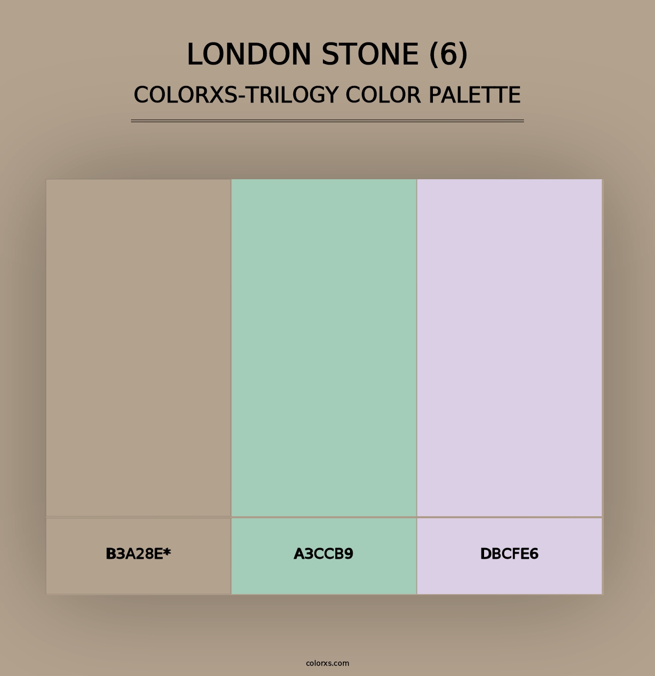 London Stone (6) - Colorxs Trilogy Palette