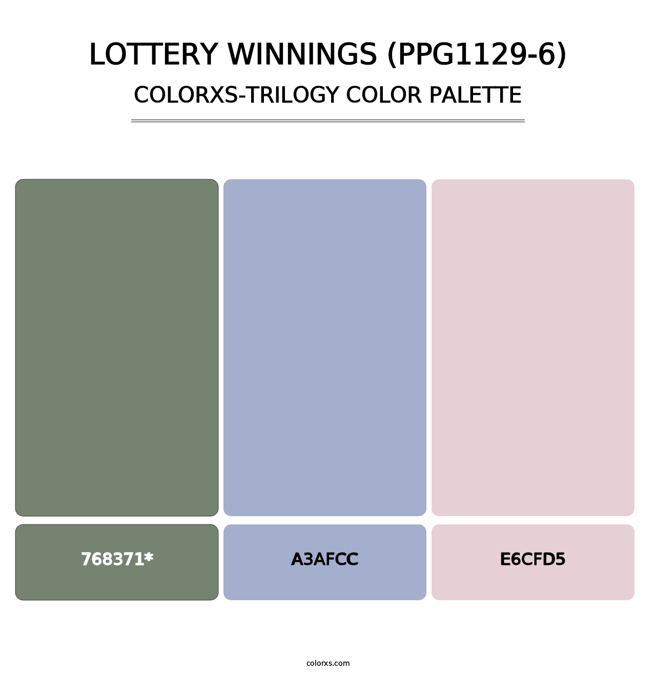 Lottery Winnings (PPG1129-6) - Colorxs Trilogy Palette