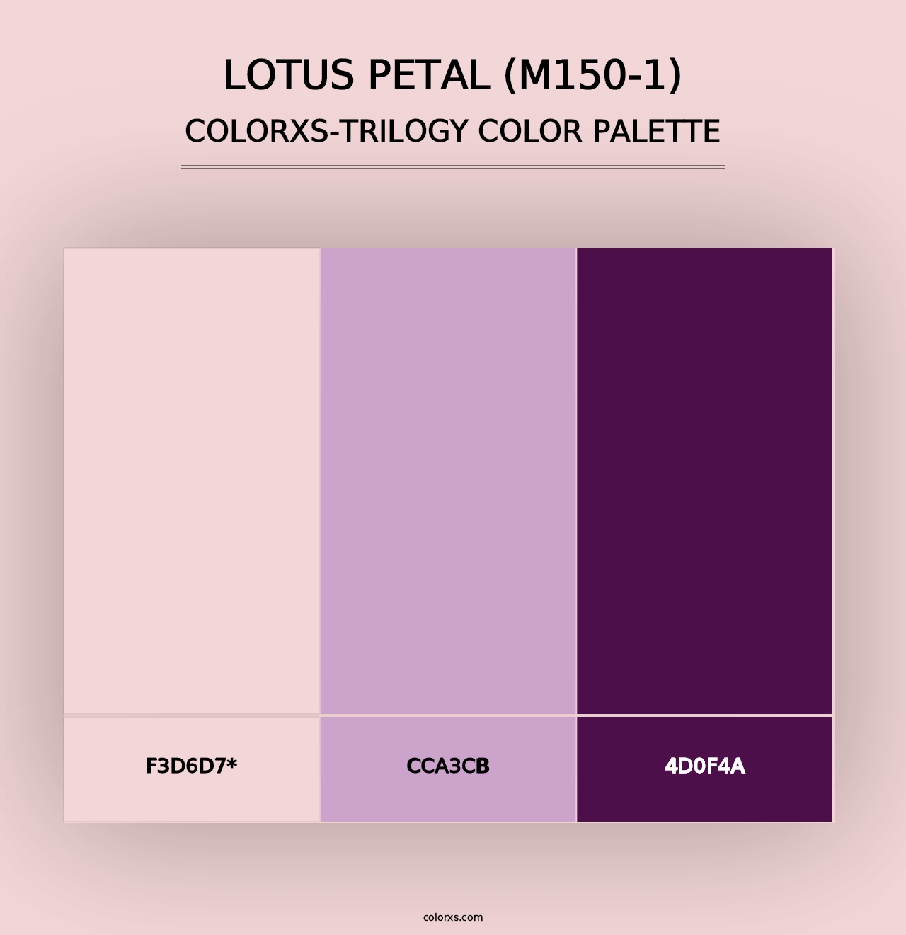 Lotus Petal (M150-1) - Colorxs Trilogy Palette