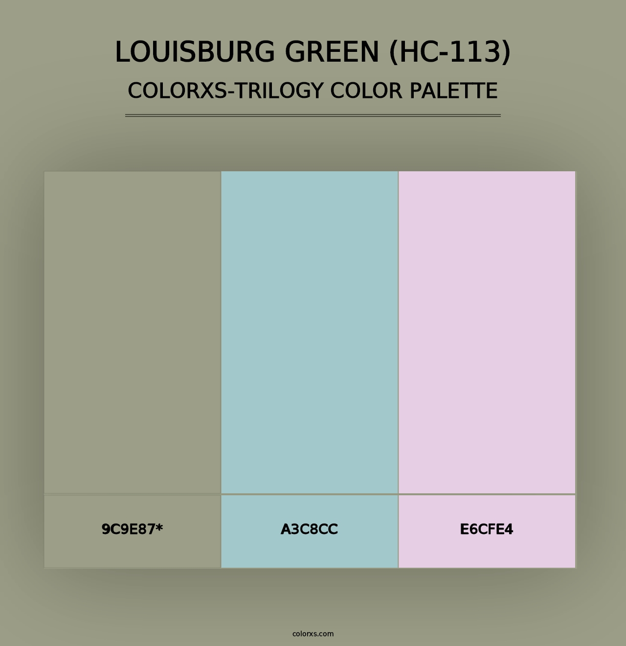 Louisburg Green (HC-113) - Colorxs Trilogy Palette