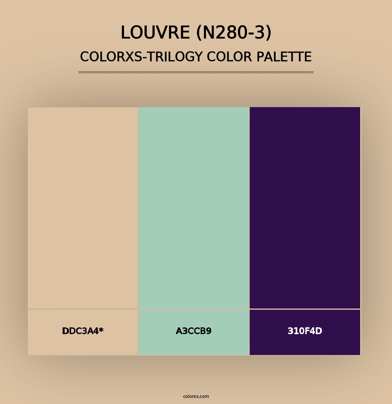 Louvre (N280-3) - Colorxs Trilogy Palette