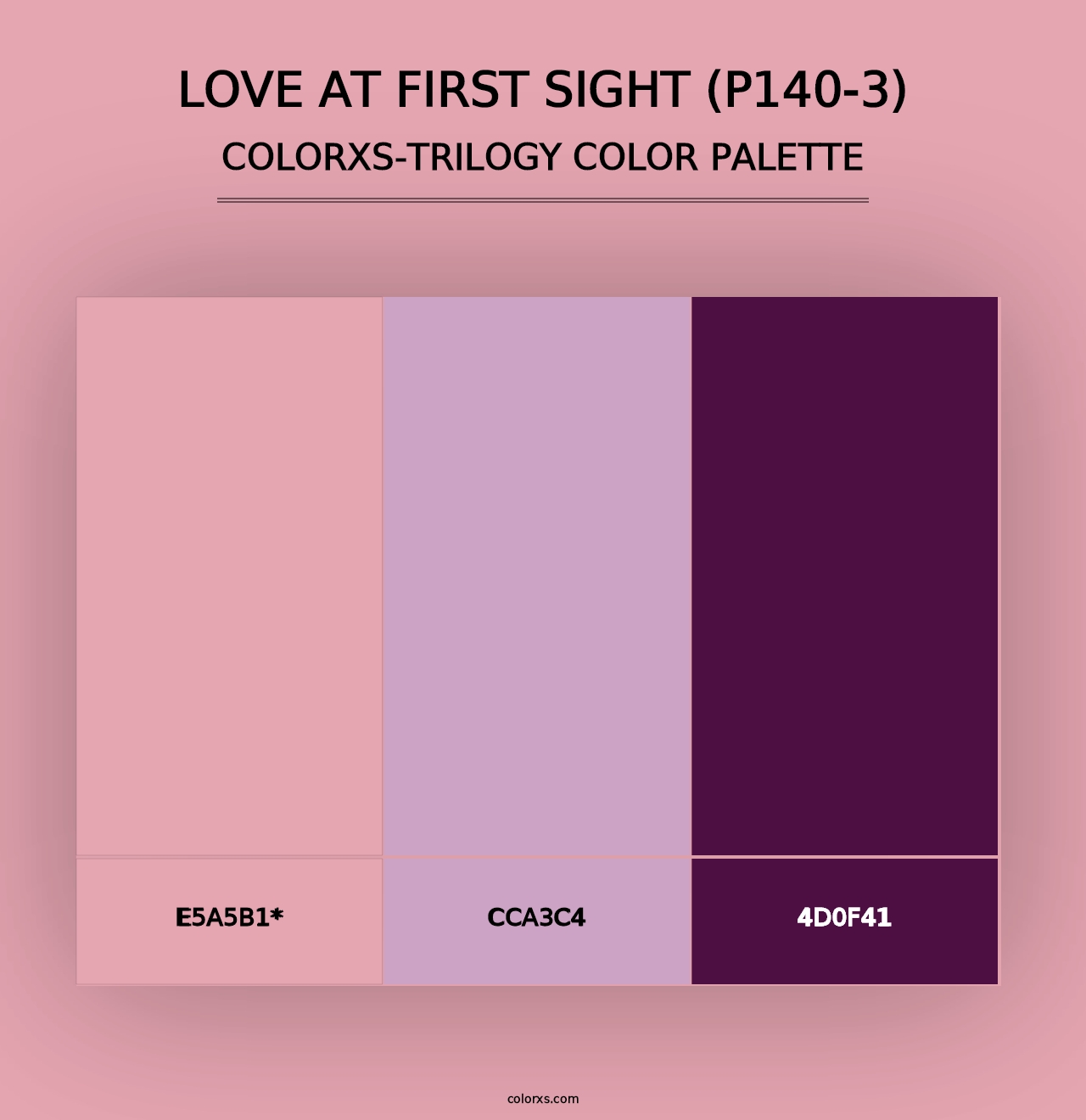 Love At First Sight (P140-3) - Colorxs Trilogy Palette