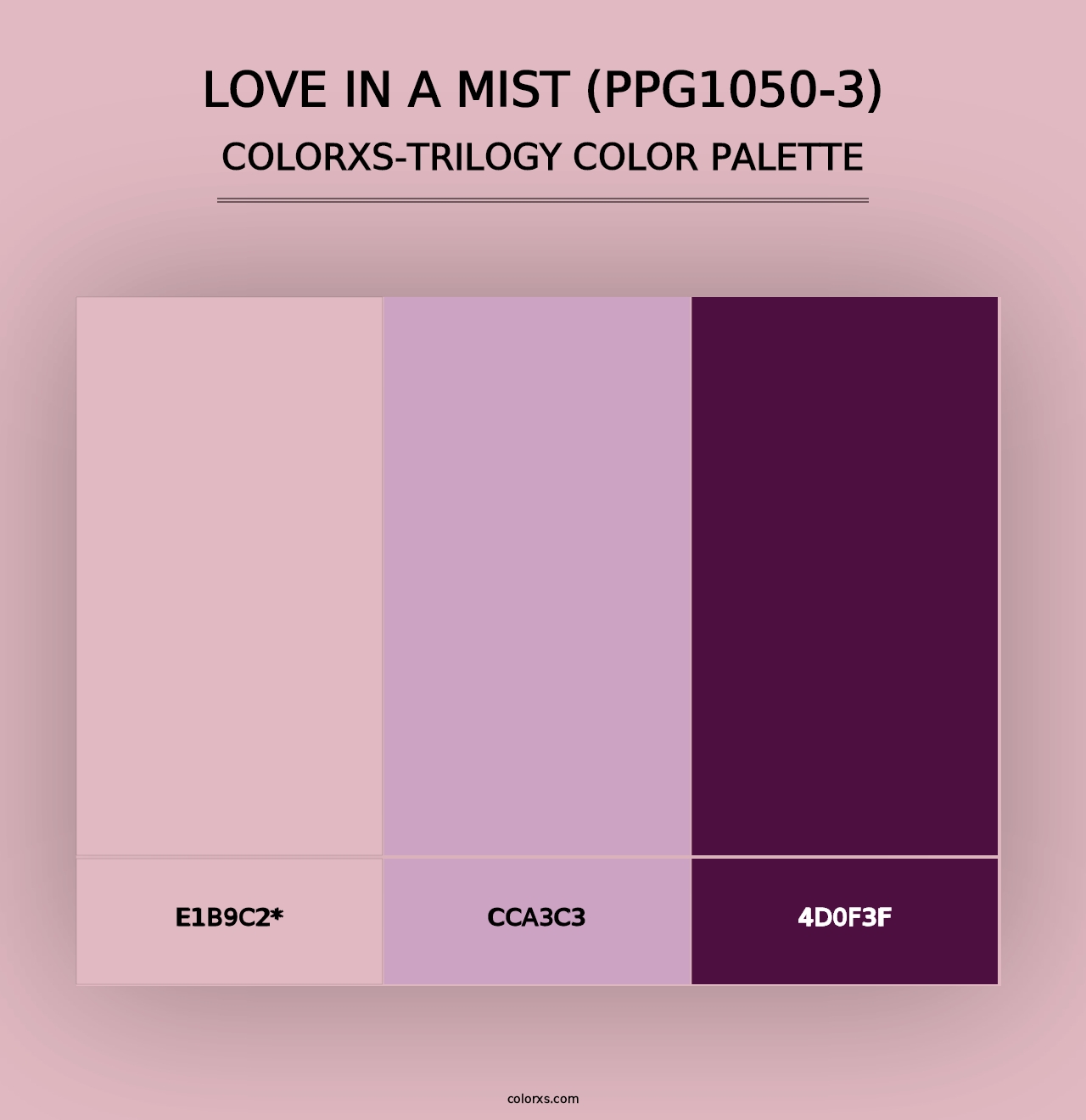 Love In A Mist (PPG1050-3) - Colorxs Trilogy Palette