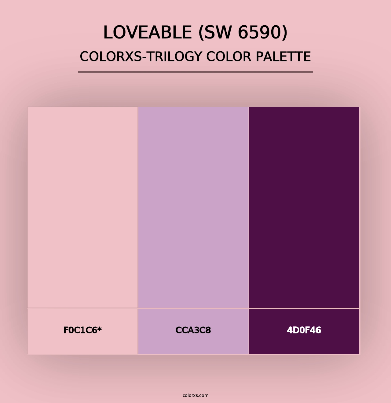 Loveable (SW 6590) - Colorxs Trilogy Palette