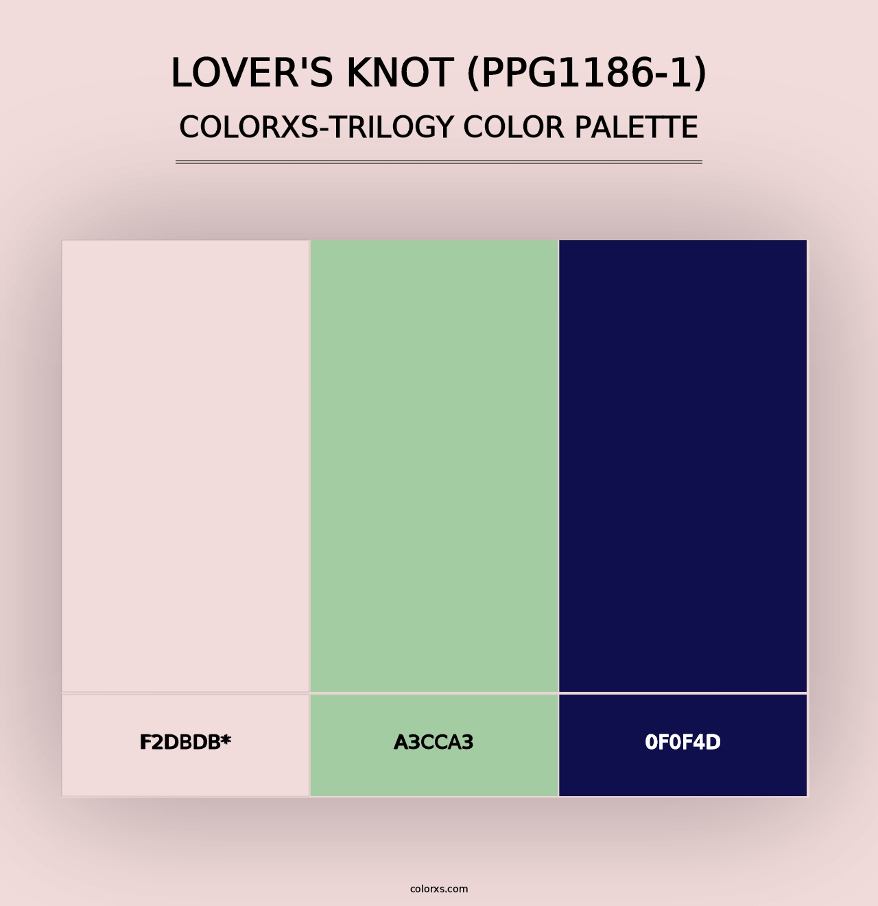 Lover's Knot (PPG1186-1) - Colorxs Trilogy Palette