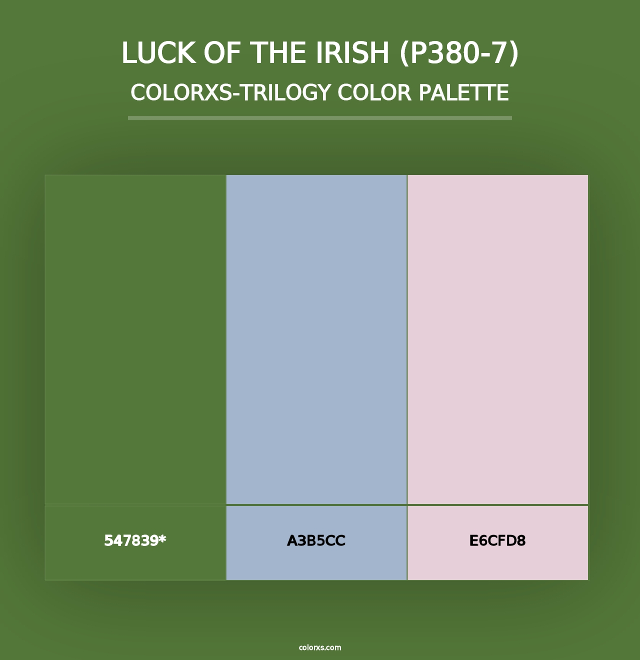 Luck Of The Irish (P380-7) - Colorxs Trilogy Palette