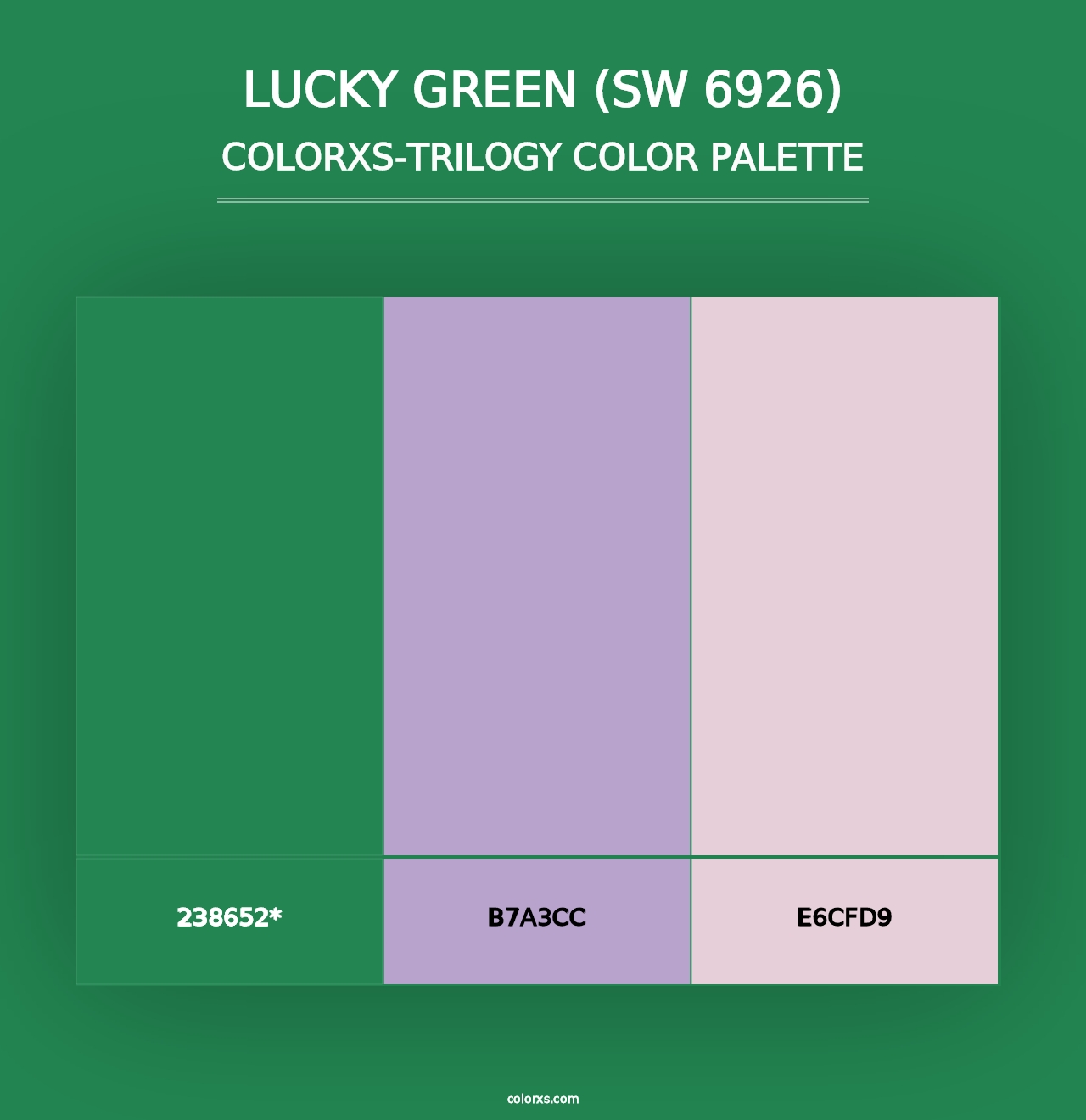 Lucky Green (SW 6926) - Colorxs Trilogy Palette