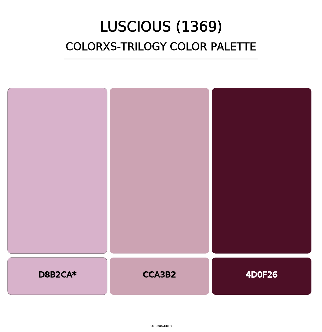 Luscious (1369) - Colorxs Trilogy Palette