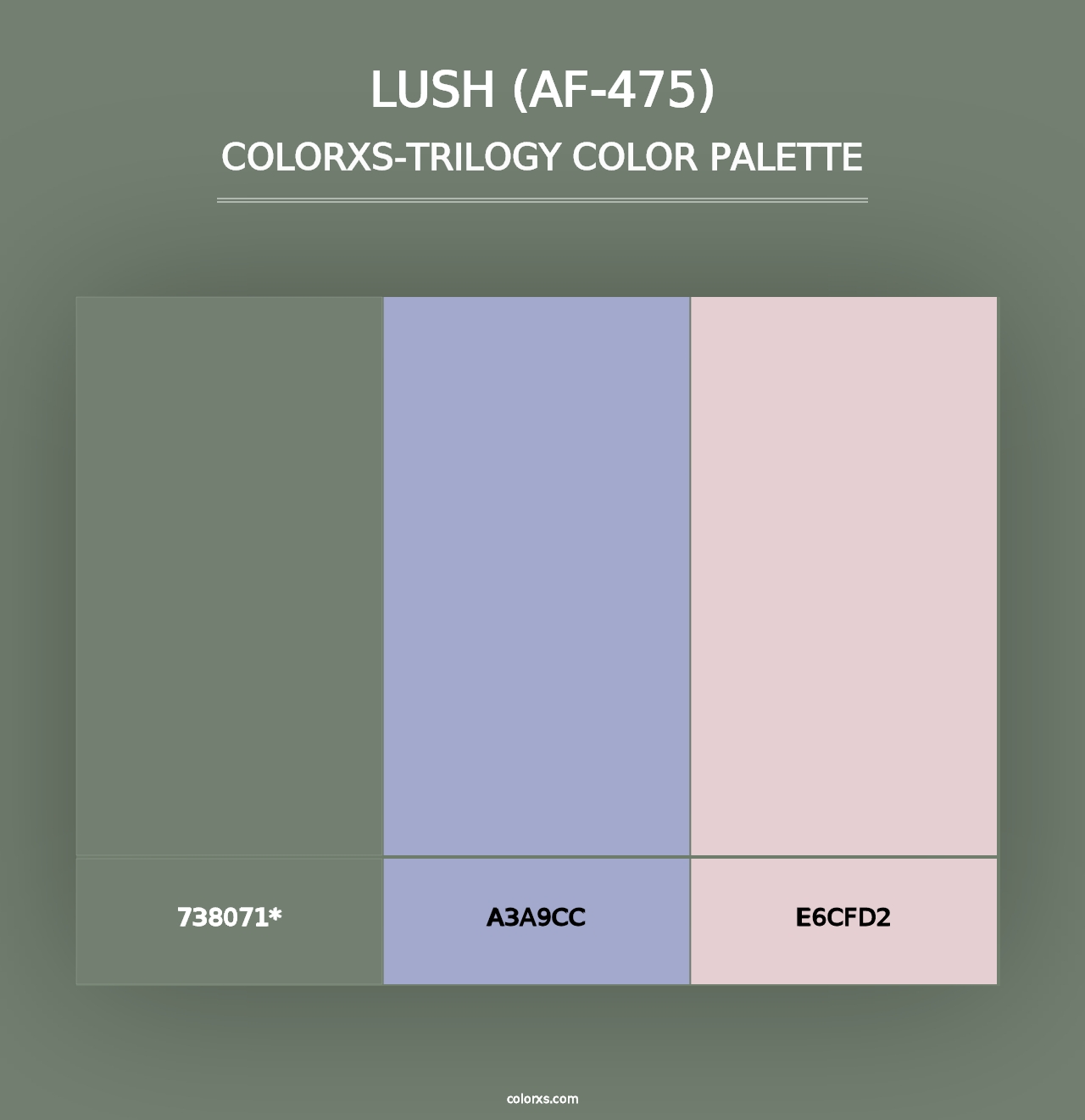 Lush (AF-475) - Colorxs Trilogy Palette