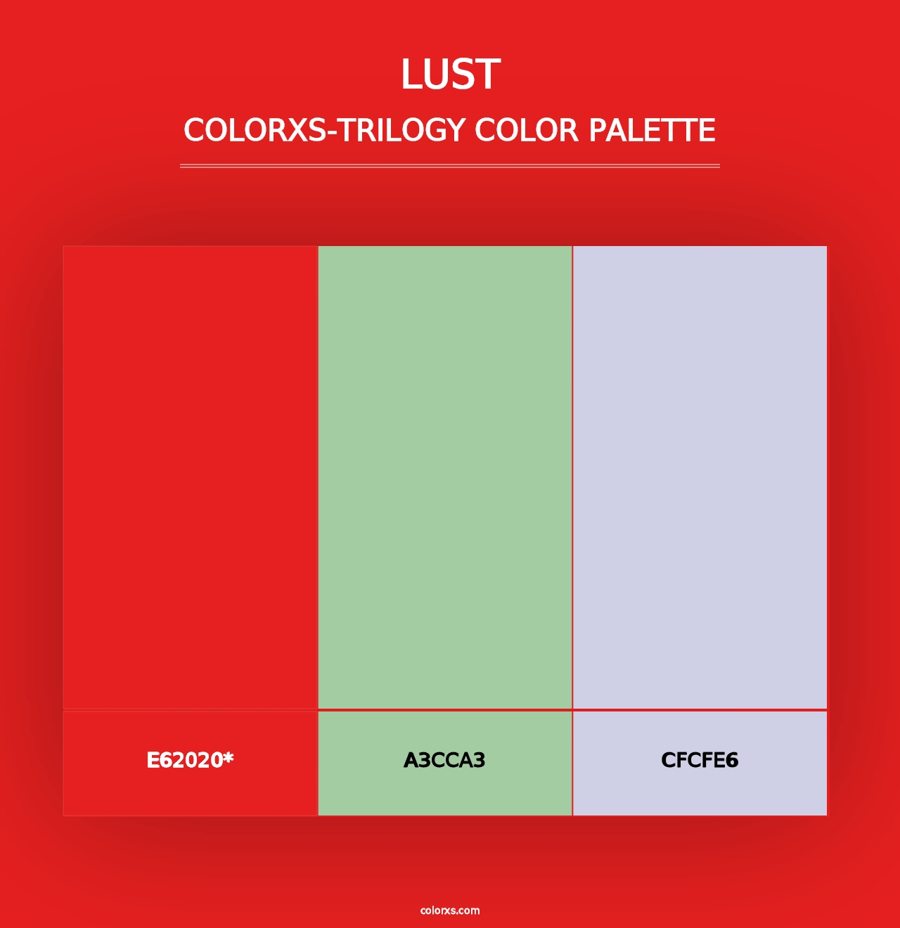 Lust - Colorxs Trilogy Palette