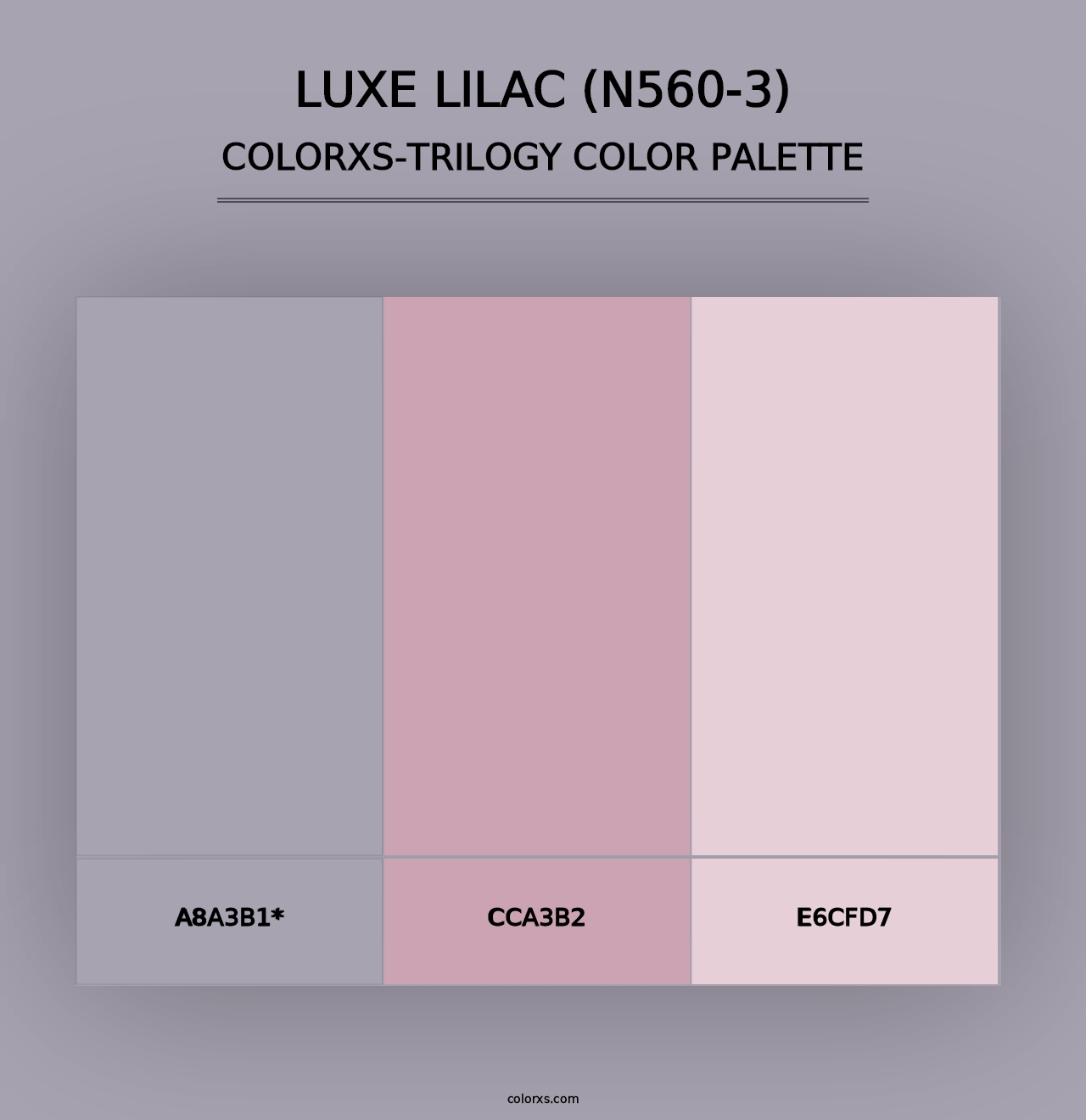 Luxe Lilac (N560-3) - Colorxs Trilogy Palette