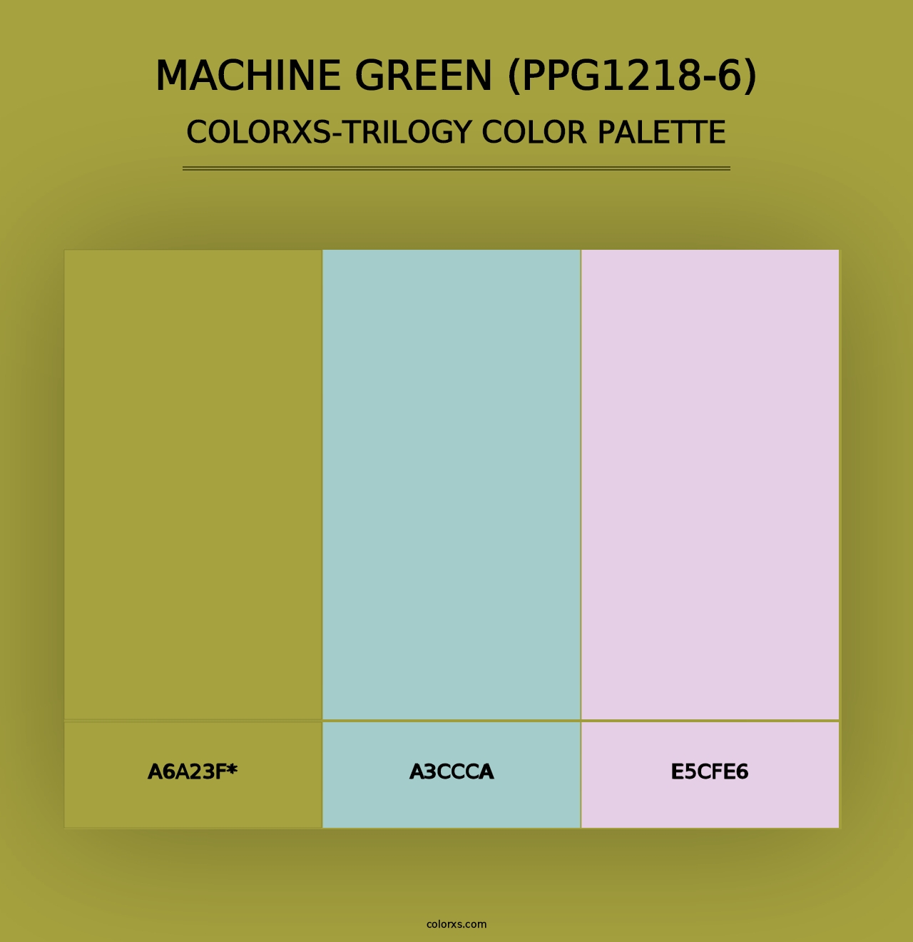 Machine Green (PPG1218-6) - Colorxs Trilogy Palette