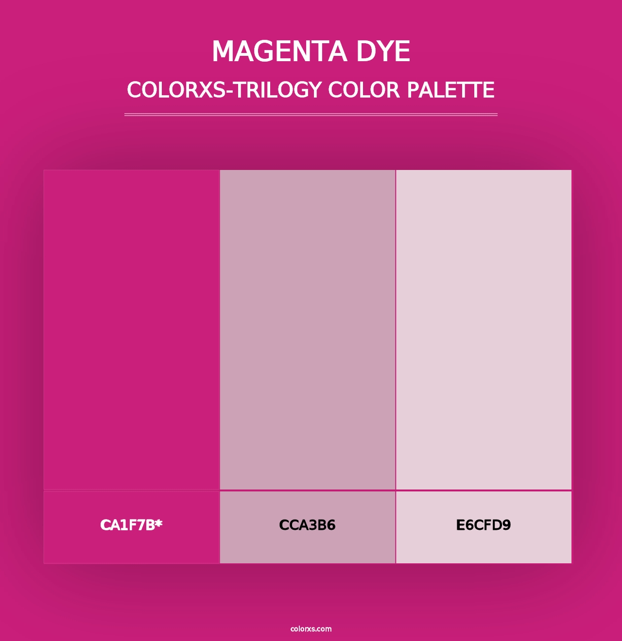 Magenta Dye - Colorxs Trilogy Palette