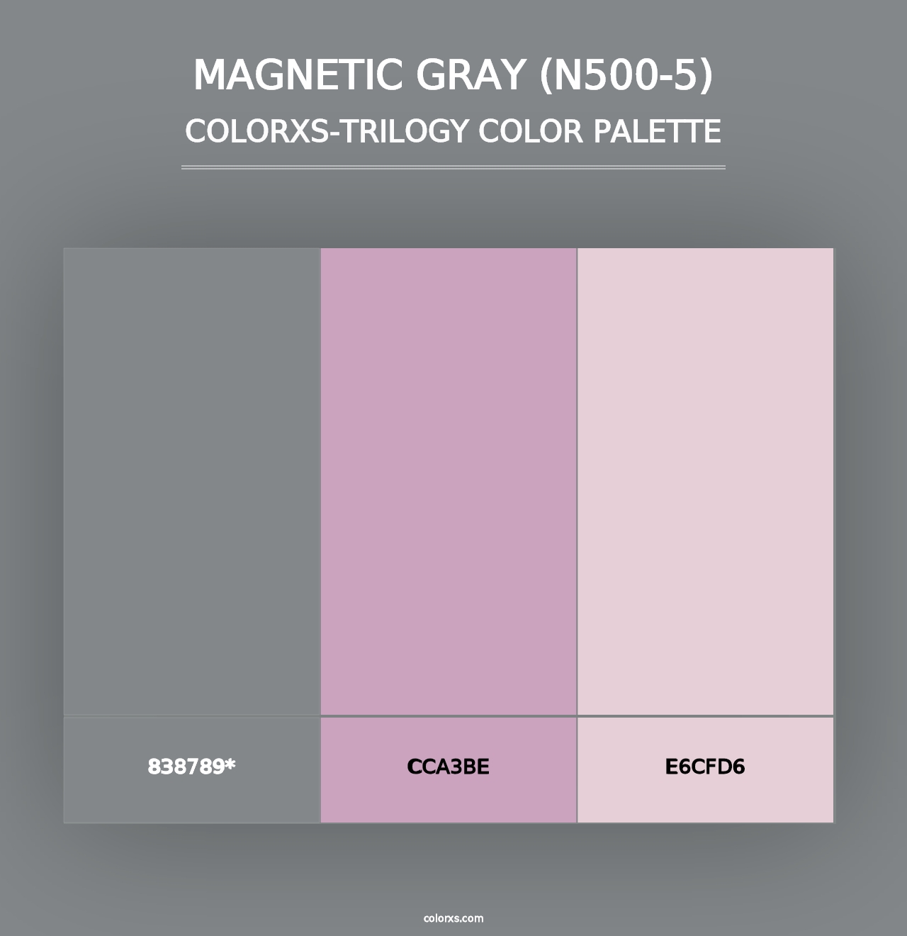 Magnetic Gray (N500-5) - Colorxs Trilogy Palette