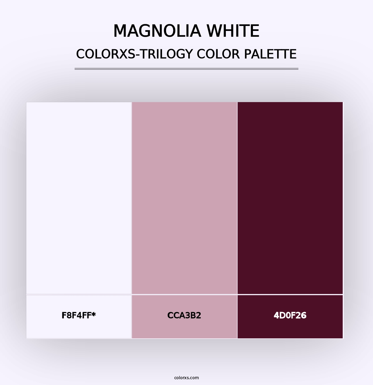 Magnolia White - Colorxs Trilogy Palette