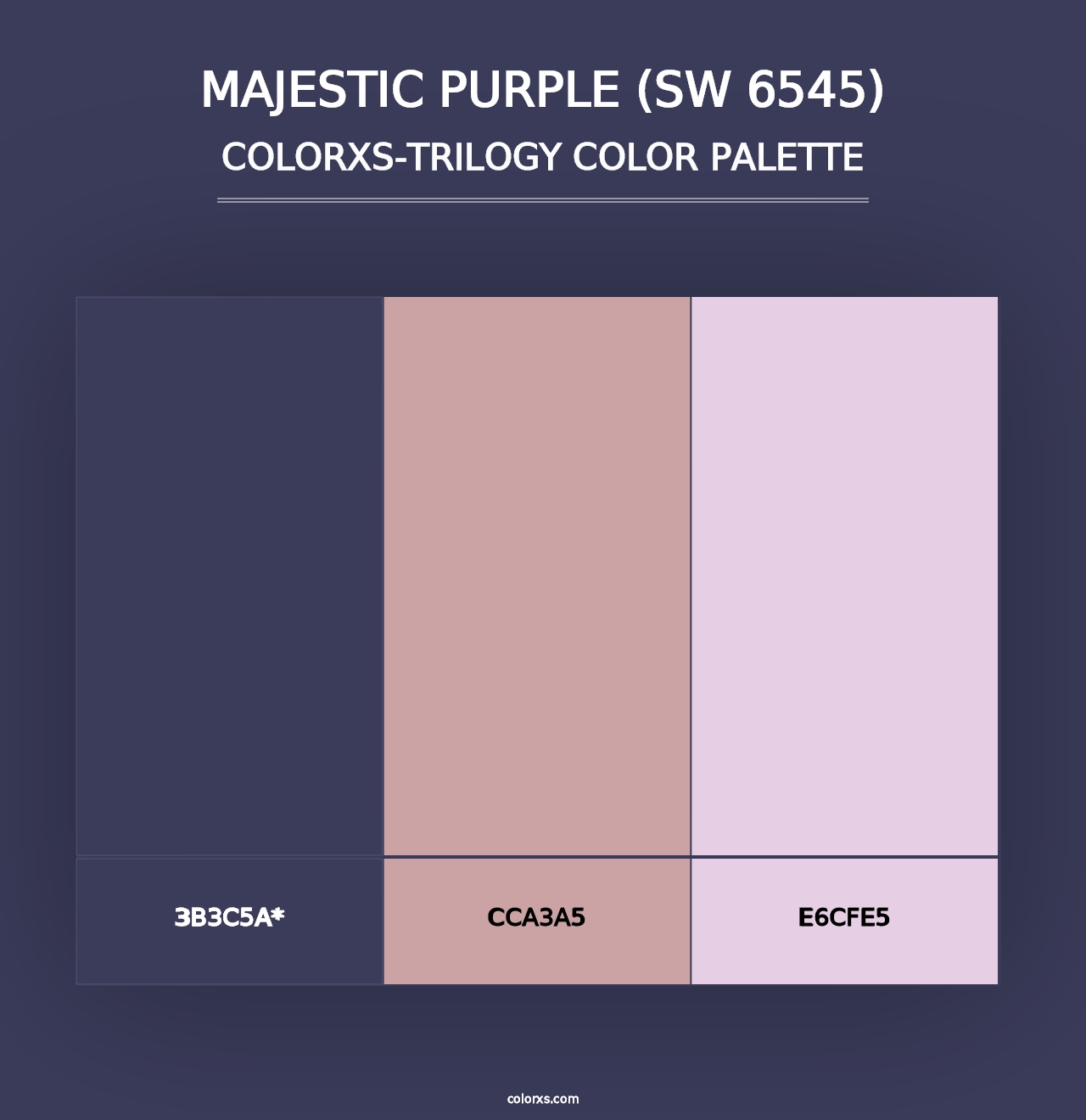 Majestic Purple (SW 6545) - Colorxs Trilogy Palette