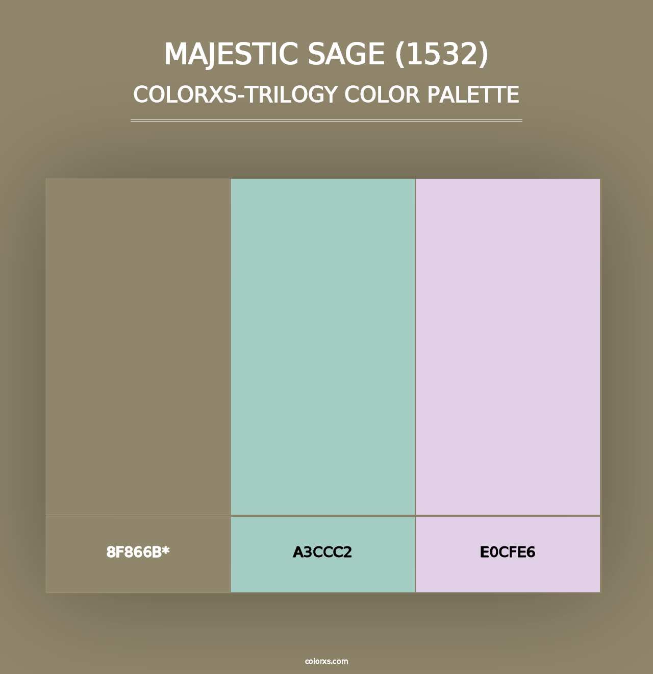 Majestic Sage (1532) - Colorxs Trilogy Palette