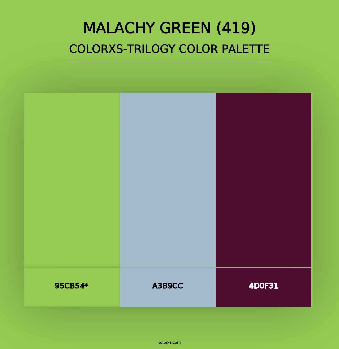 Malachy Green (419) - Colorxs Trilogy Palette