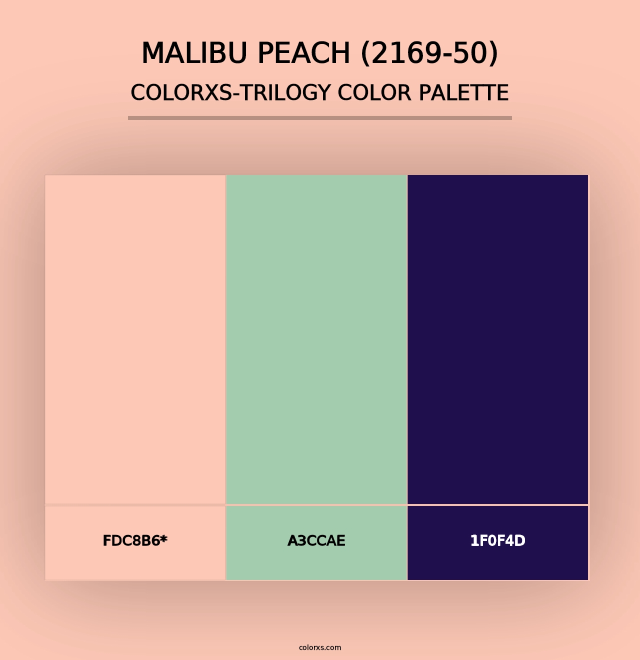 Malibu Peach (2169-50) - Colorxs Trilogy Palette