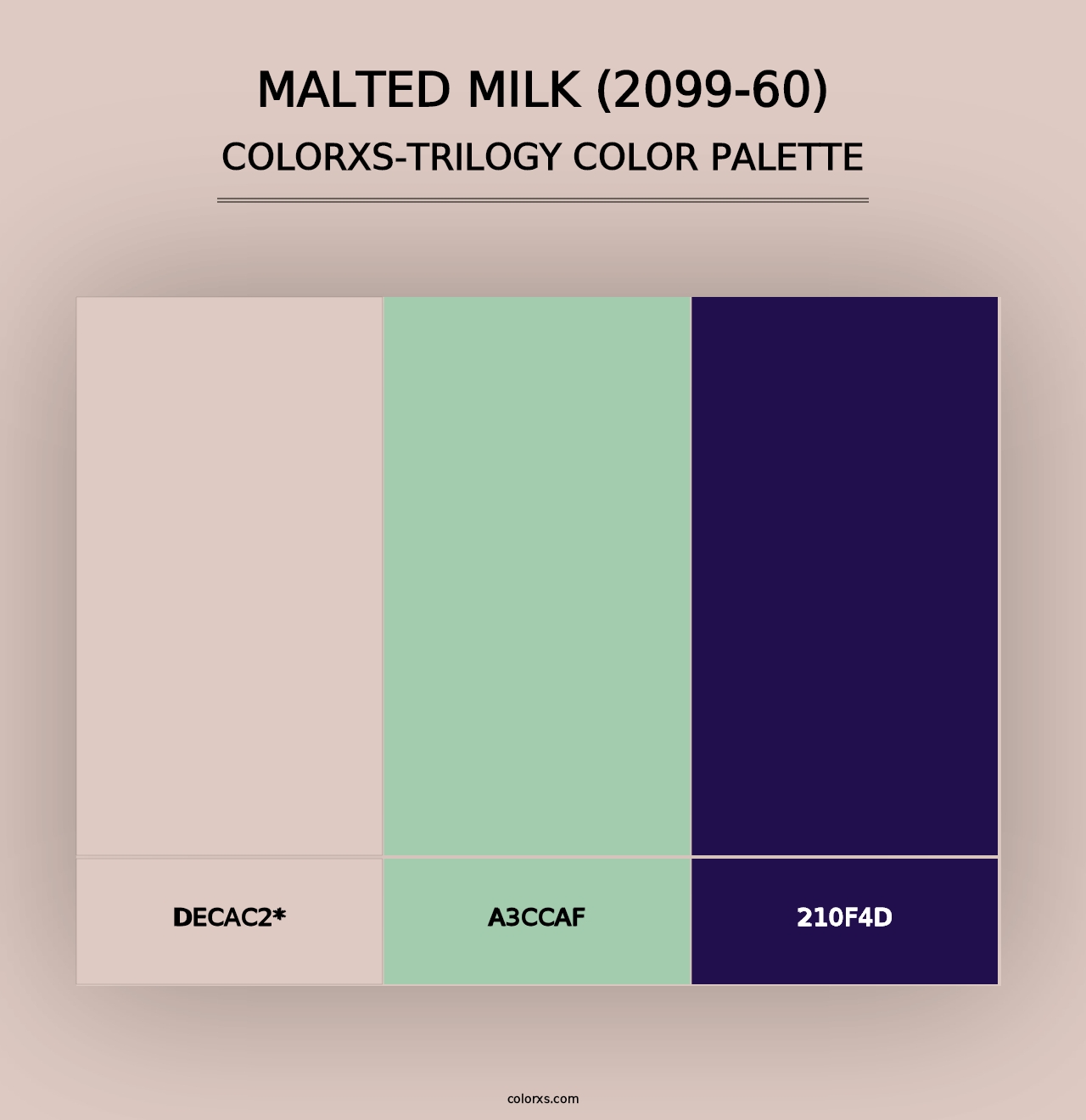 Malted Milk (2099-60) - Colorxs Trilogy Palette