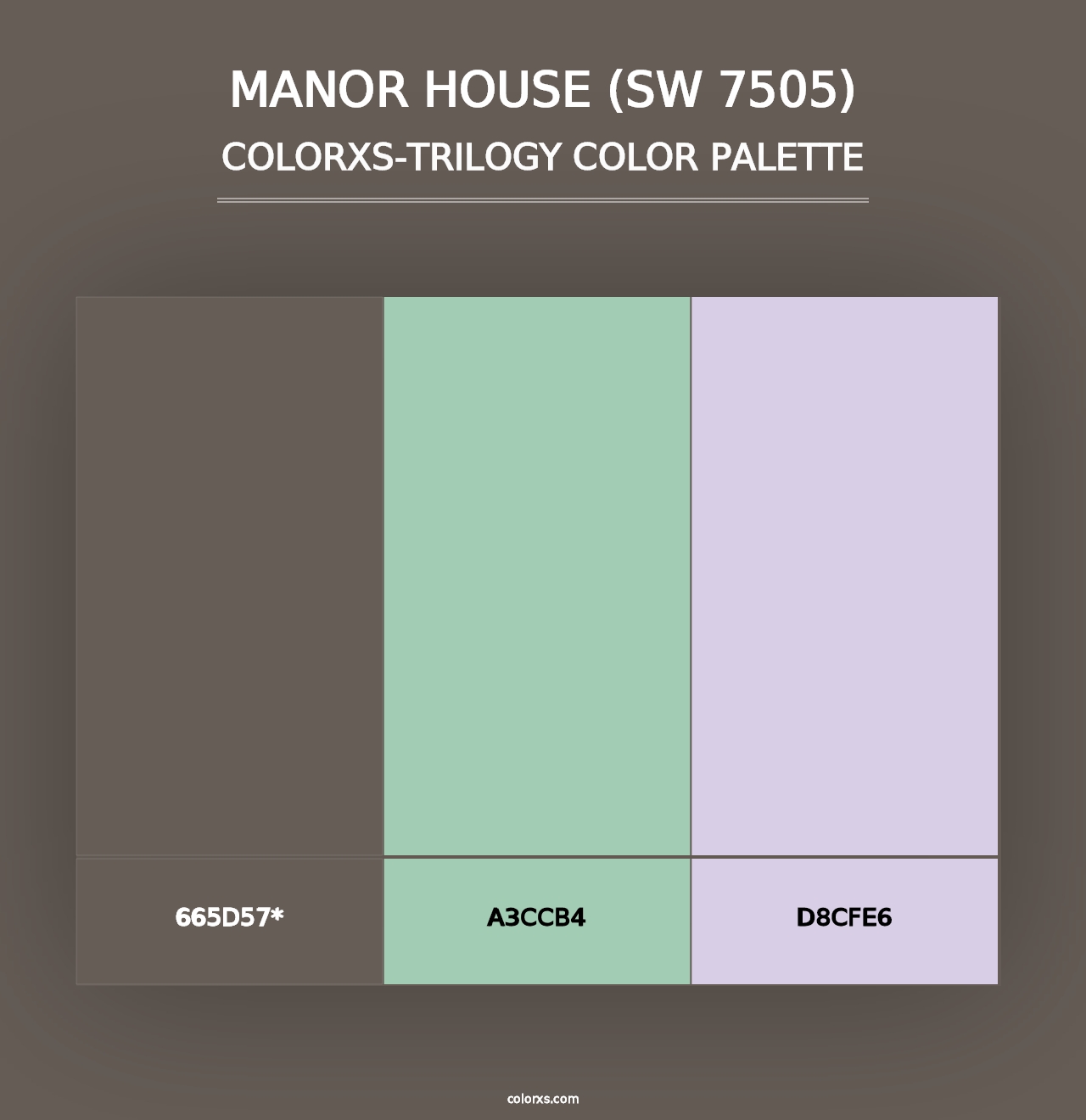 Manor House (SW 7505) - Colorxs Trilogy Palette