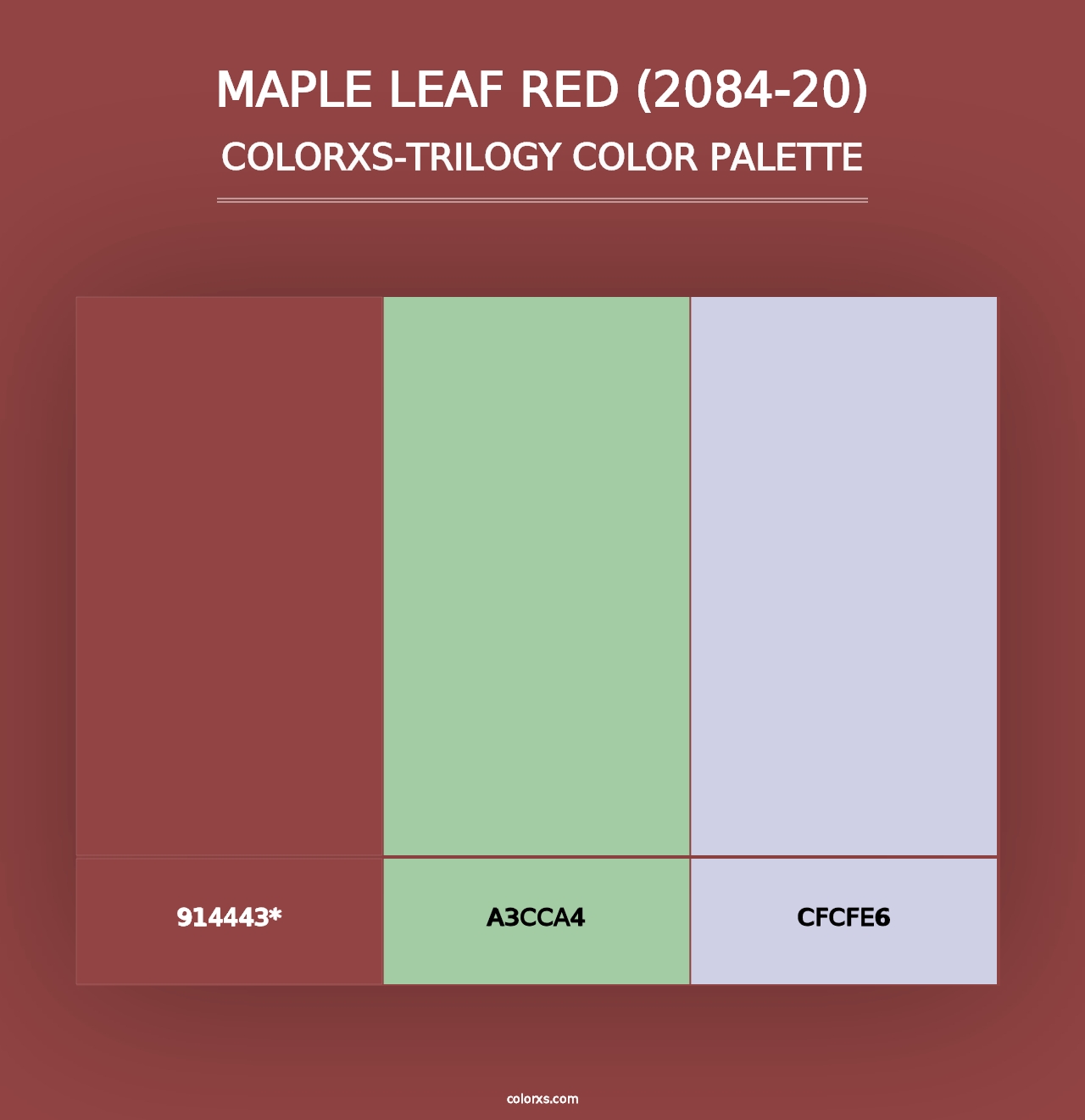 Maple Leaf Red (2084-20) - Colorxs Trilogy Palette