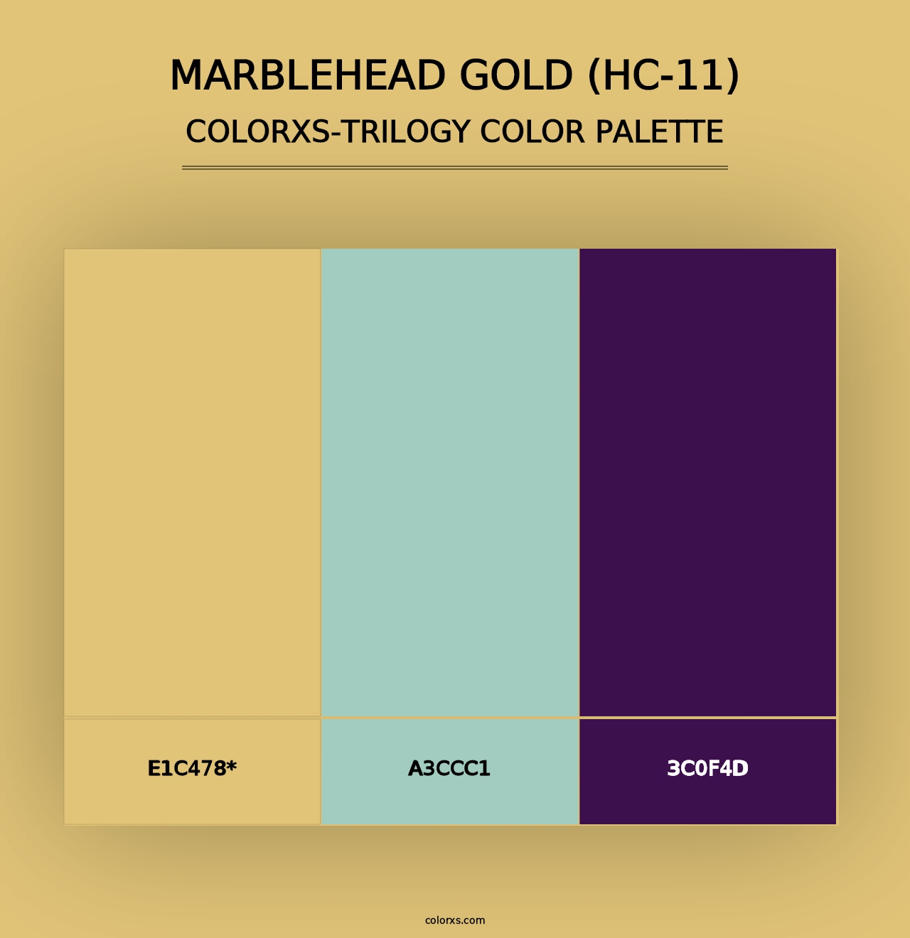 Marblehead Gold (HC-11) - Colorxs Trilogy Palette