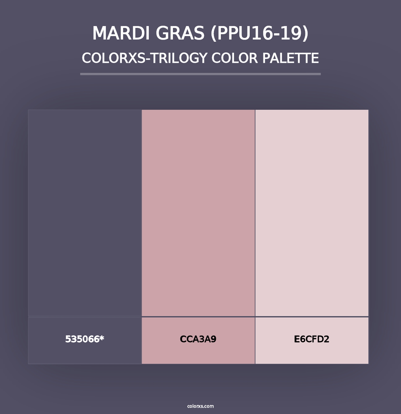 Mardi Gras (PPU16-19) - Colorxs Trilogy Palette