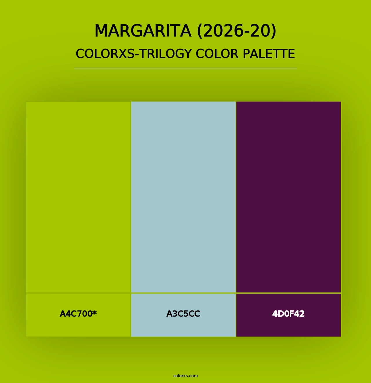 Margarita (2026-20) - Colorxs Trilogy Palette