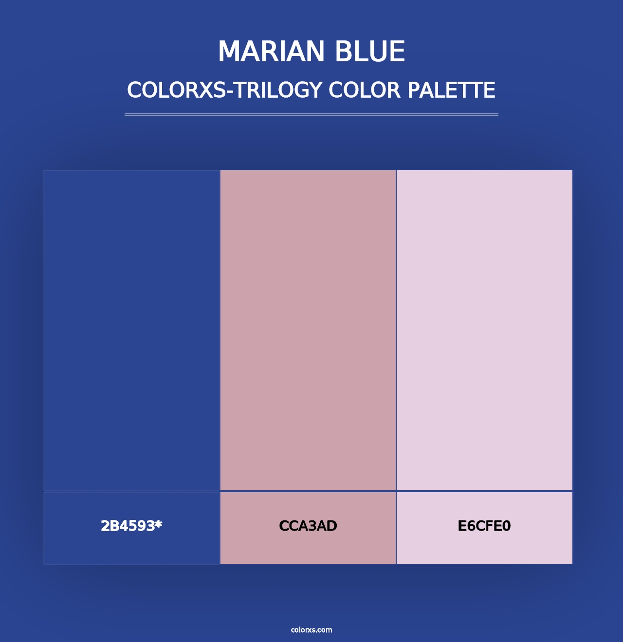 Marian Blue - Colorxs Trilogy Palette