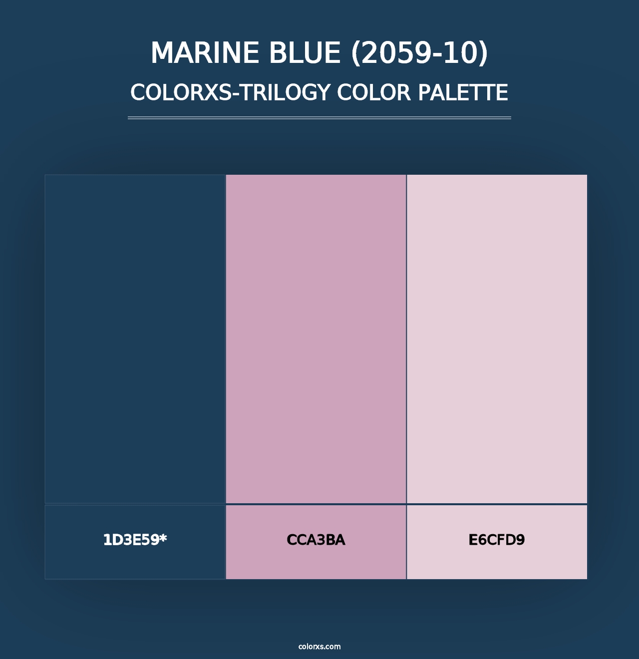 Marine Blue (2059-10) - Colorxs Trilogy Palette