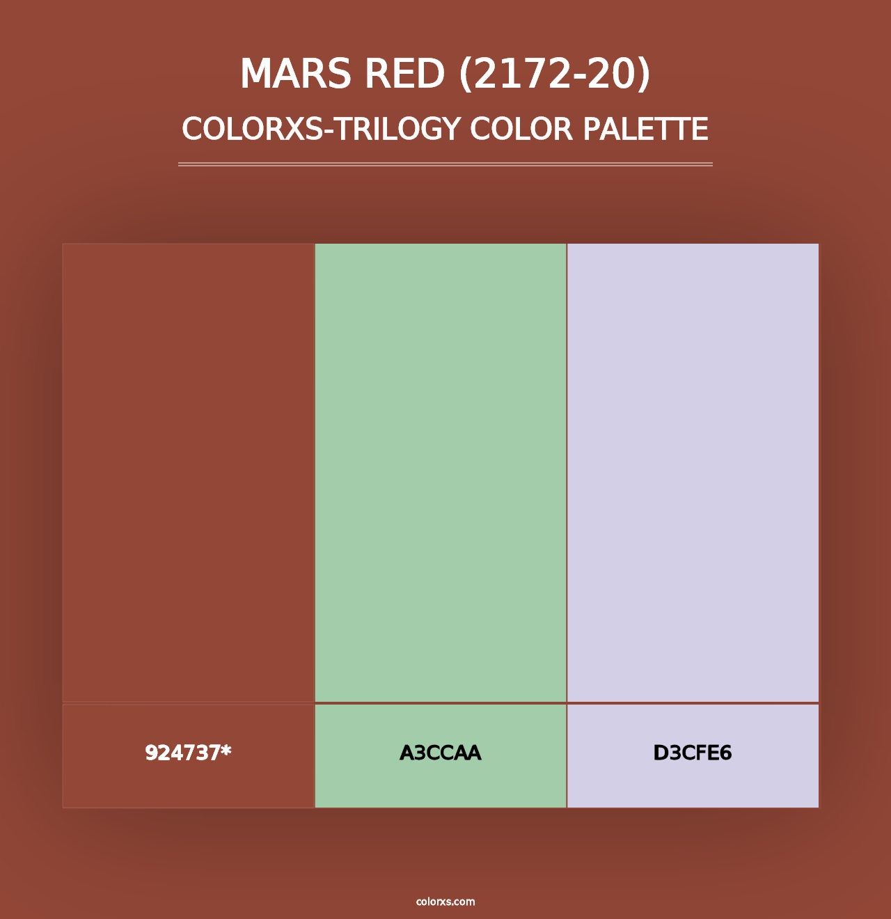 Mars Red (2172-20) - Colorxs Trilogy Palette