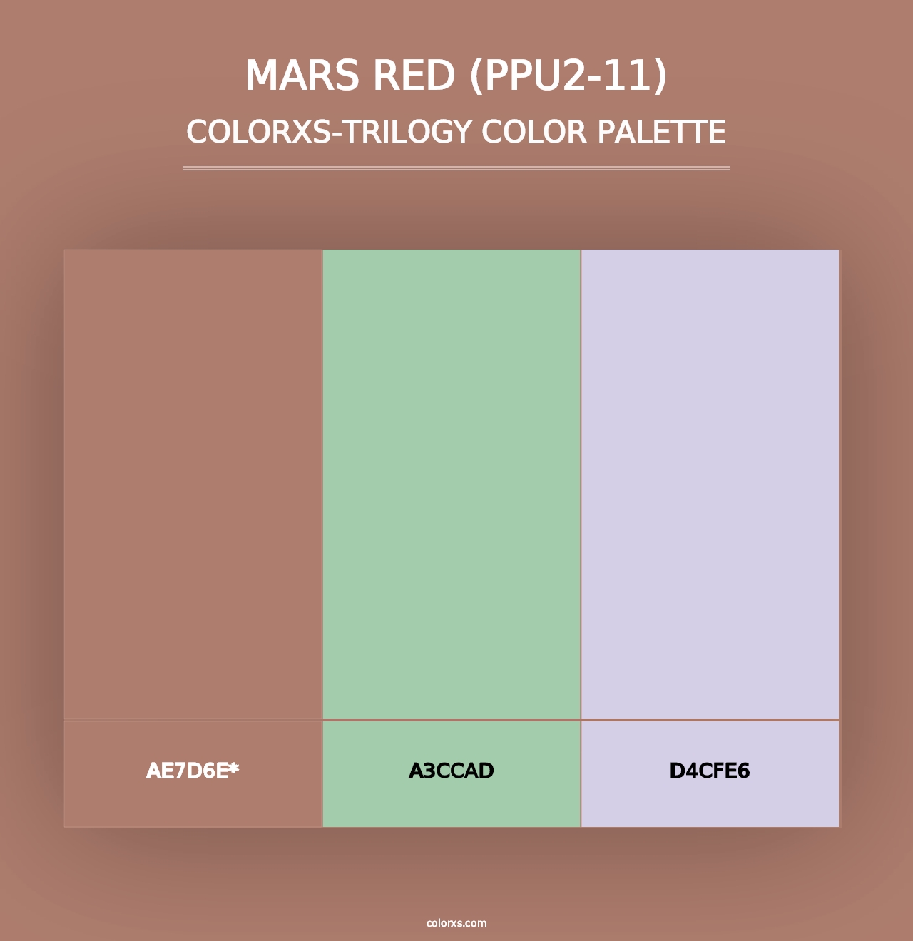 Mars Red (PPU2-11) - Colorxs Trilogy Palette