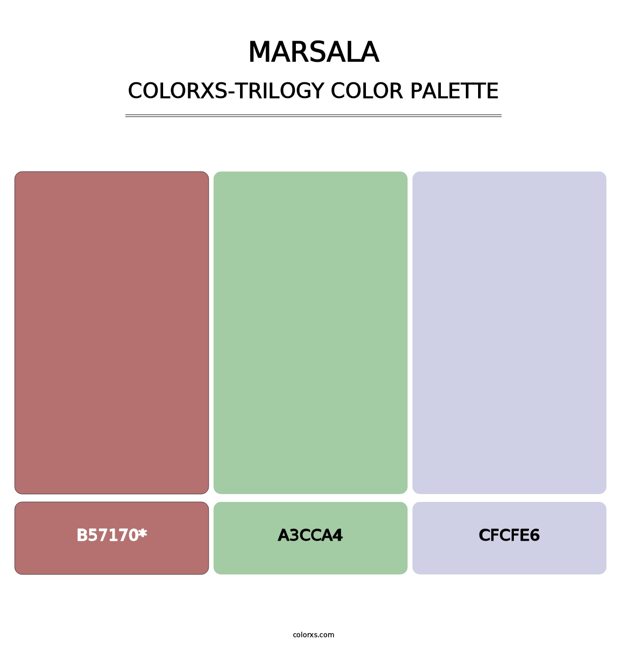 Marsala - Colorxs Trilogy Palette