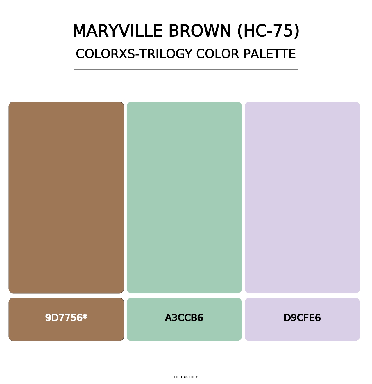 Maryville Brown (HC-75) - Colorxs Trilogy Palette
