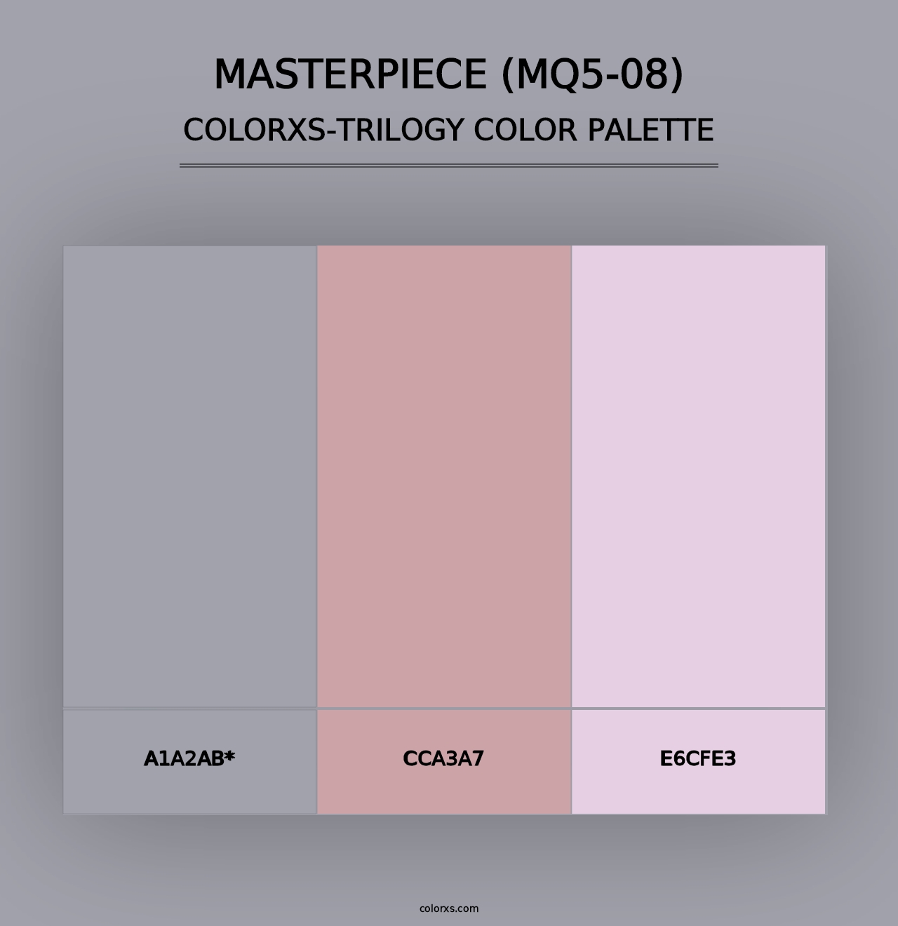 Masterpiece (MQ5-08) - Colorxs Trilogy Palette