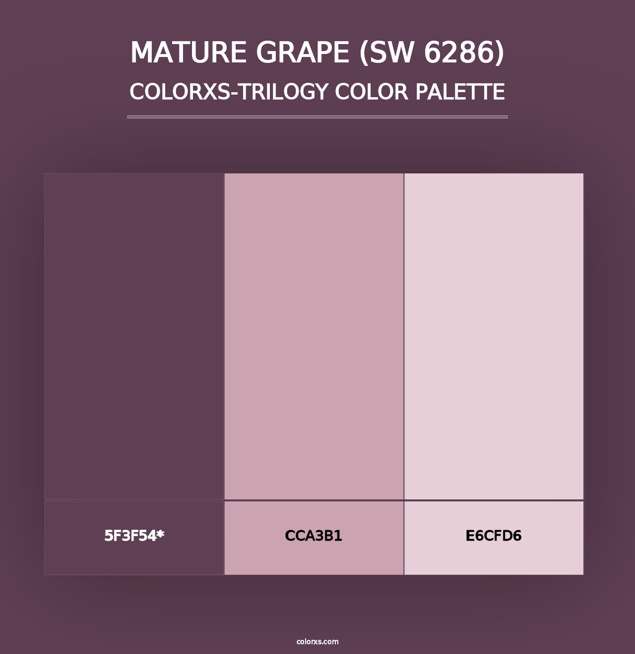 Mature Grape (SW 6286) - Colorxs Trilogy Palette