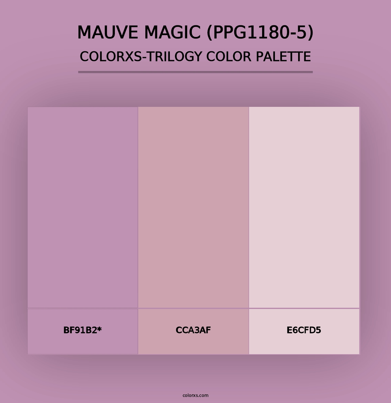 Mauve Magic (PPG1180-5) - Colorxs Trilogy Palette